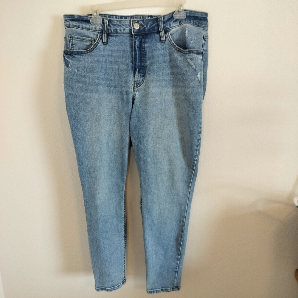 Ava & Viv‎ Womens High Rise Skinny jeans Size 17 Blue Classic Denim Casual